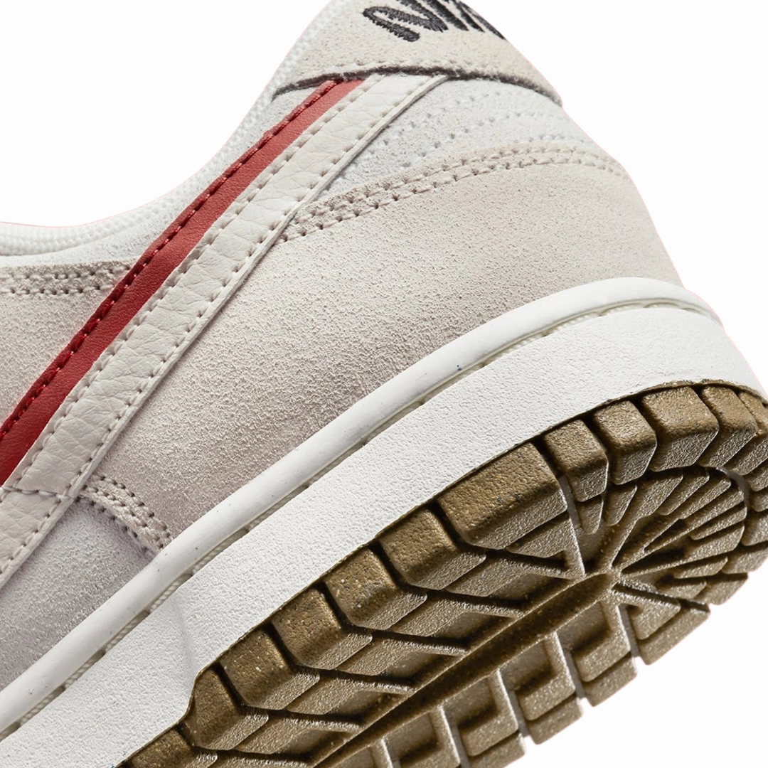 Nike Women's Dunk Low Summit White Double Swoosh Phantom Cinnabar Field Hockey Shoes Asics