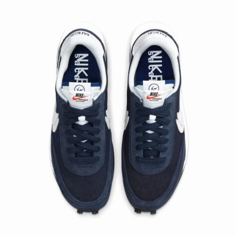 Asic Slip On Shoes Nike x Sacai x Fragment LD Waffle SF Midnight Navy White