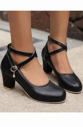 Running Casual Shoes Nisa Casual Women Dress Shoes Closed Toe Mary Jane Block Heels