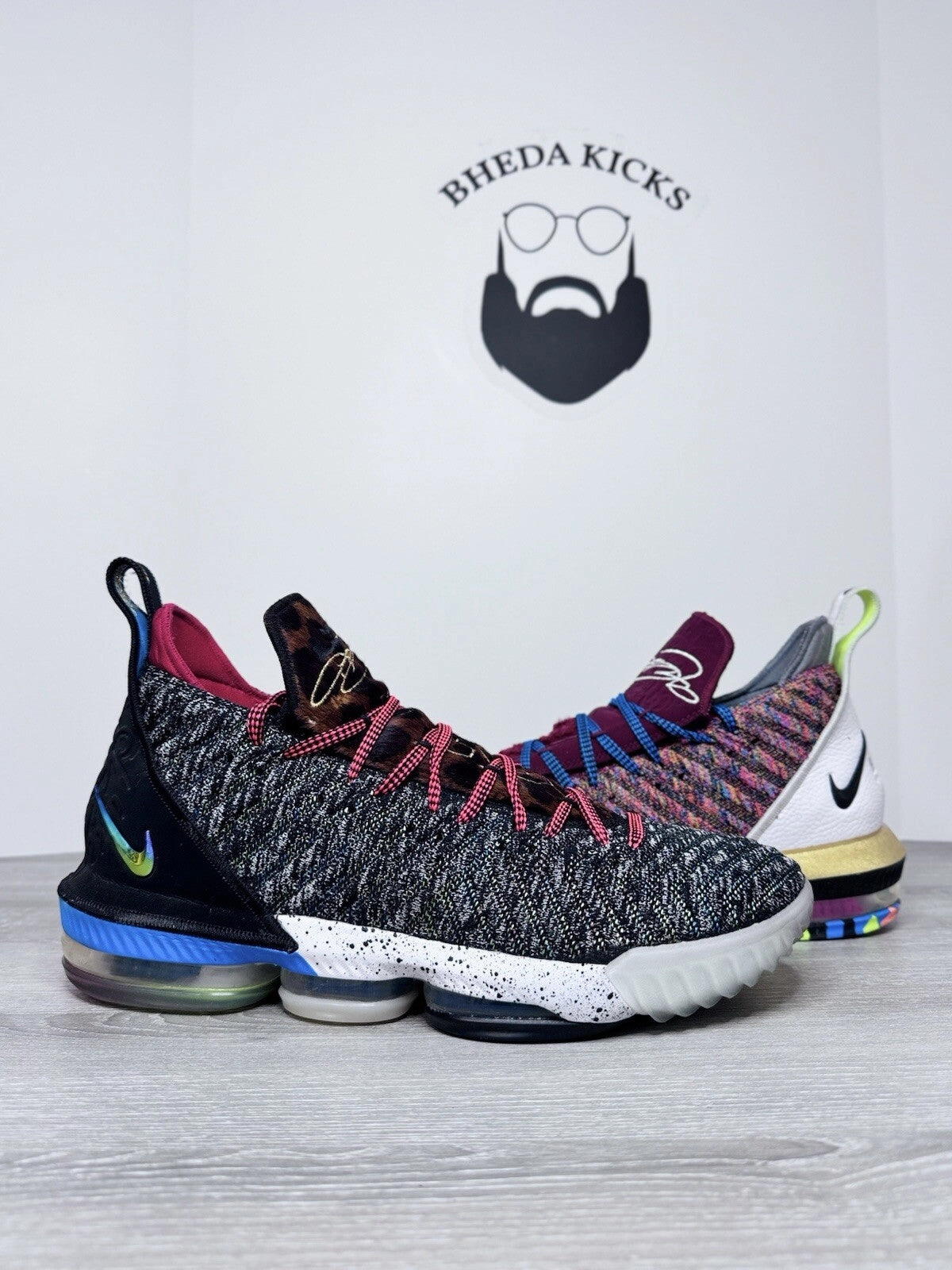 Asics Gel-nimbus 25 Lite-show Running Shoes Size 13 - Nike LeBron XVI 16 What The LeBron BQ6580-900 Authentic Preowned