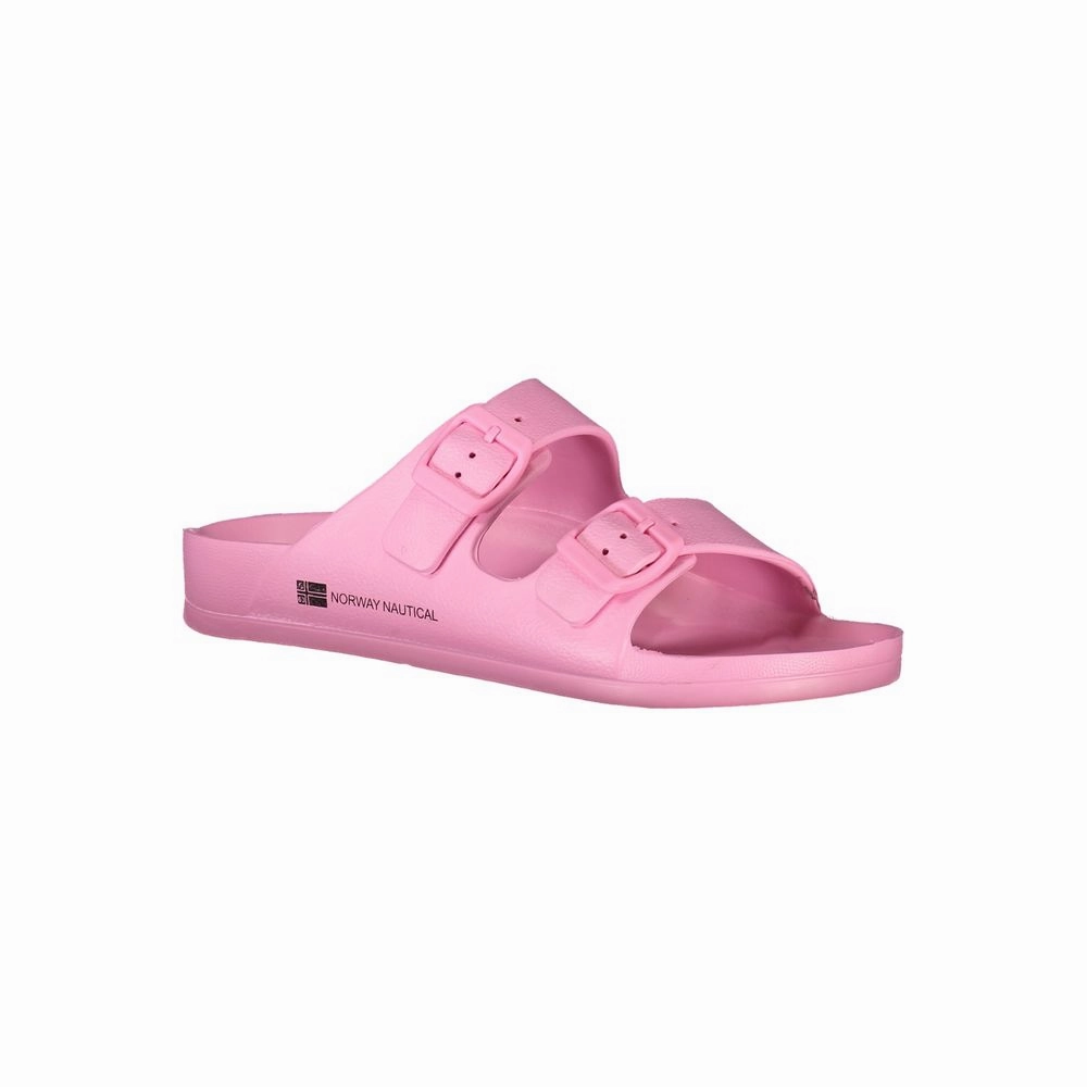 Wedge Heel Thong Sandals Norway 1963 Pink Plastic Women Sandal