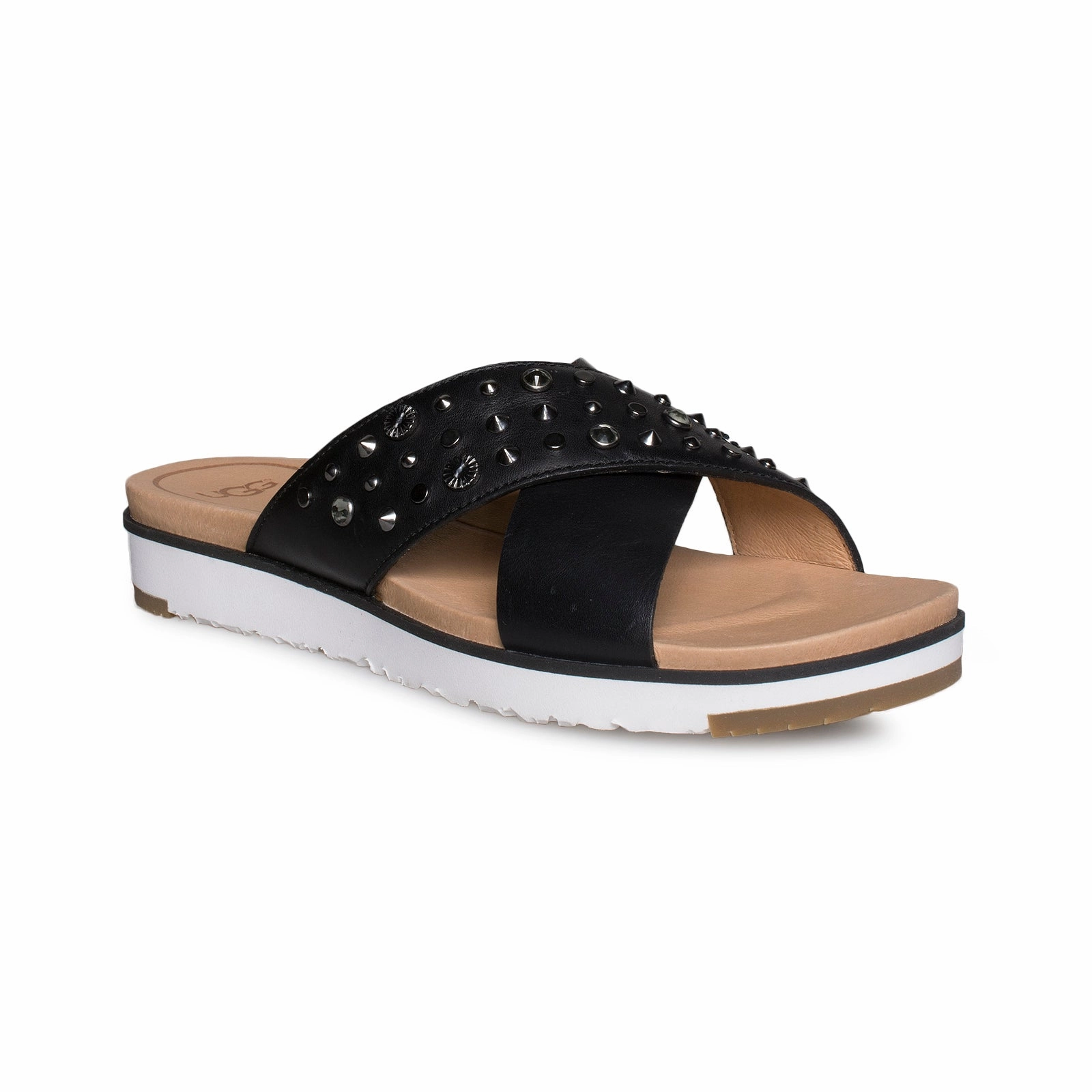 UGG Kari Studded Bling Black Flip Flops - Women's Flip Flops In The Office