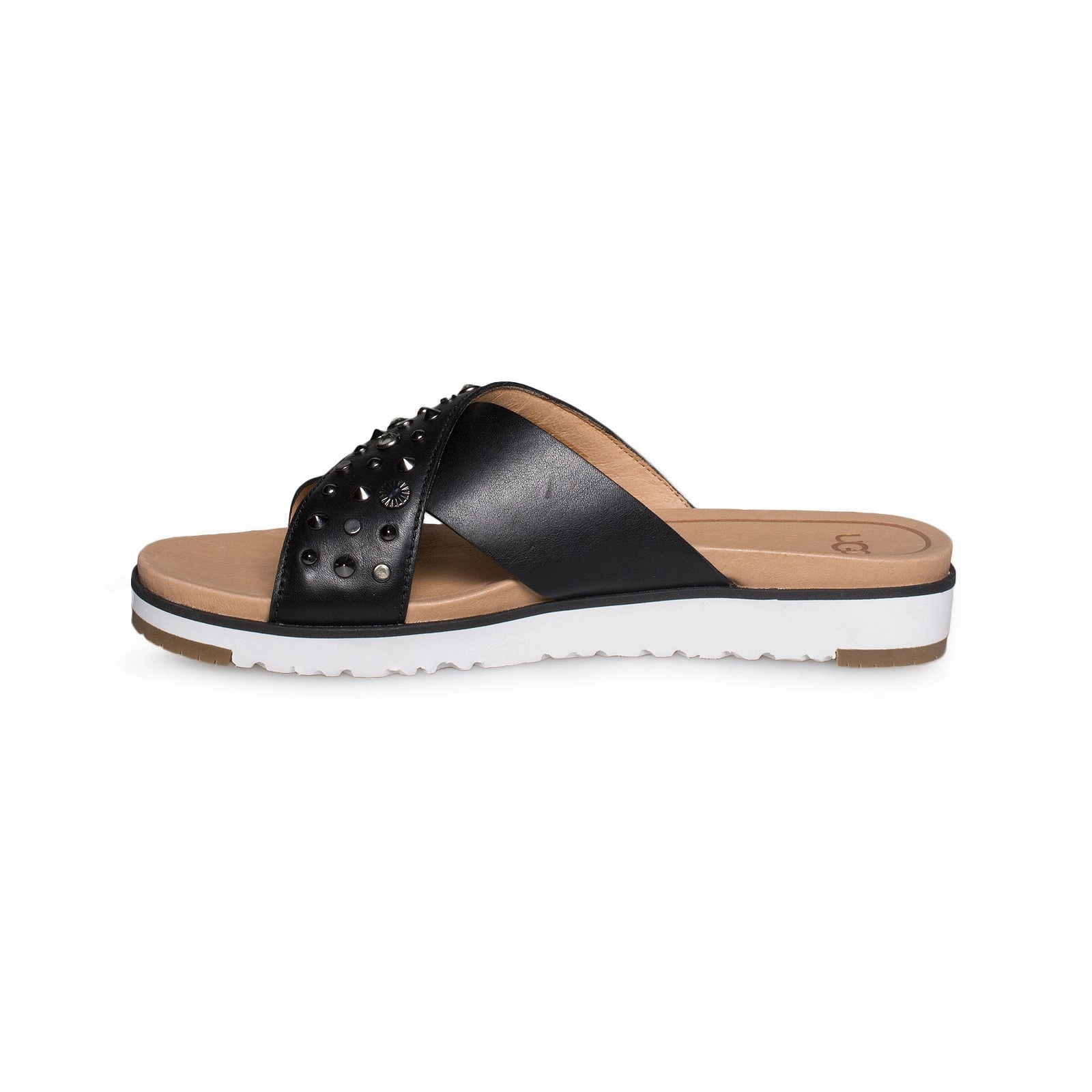 Crew Factory Flip Flops UGG Kari Studded Bling Black Flip Flops - Women's