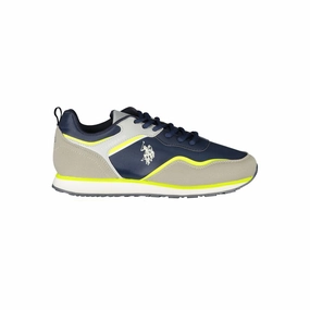 Sneakers Movie Trailer U.S. POLO ASSN. Blue Polyester Sneaker