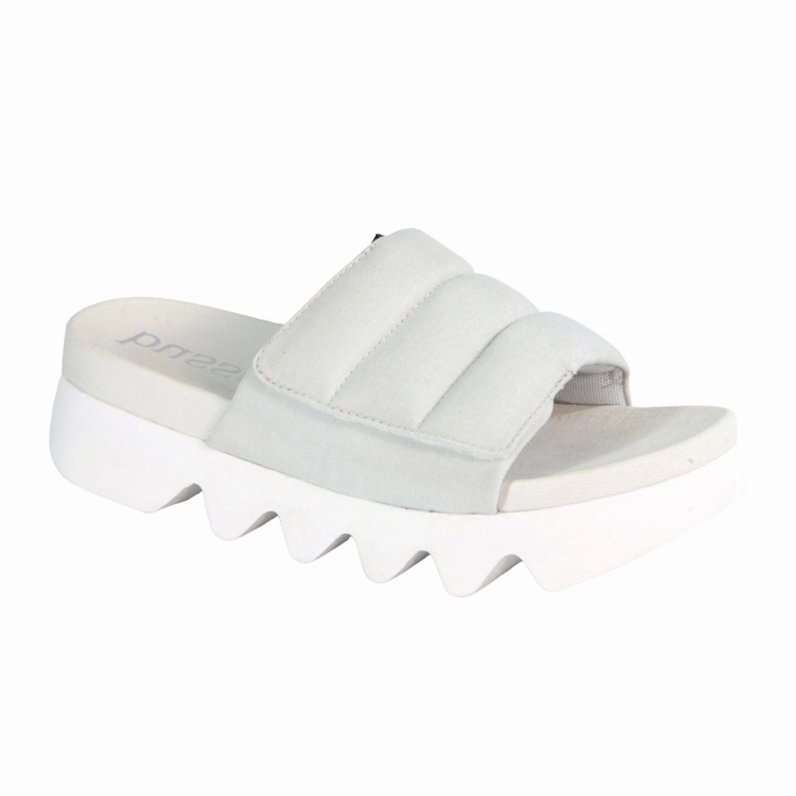 Bussola Chance Slide Sandal (Women) - Glacier Grey Cordura Patent Sandals
