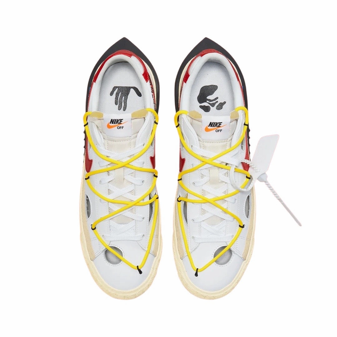 Asics Paris Shoes Off-White x Nike Blazer Low White University Red