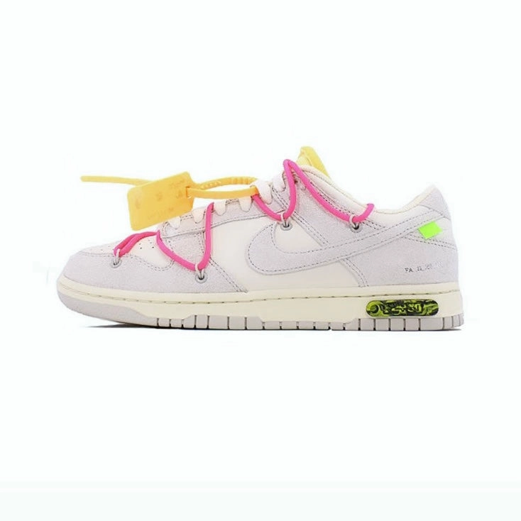 Asics Shoes Ireland Off-White x Nike Dunk Low "Lot 17 of 50" Sail Neutral Grey Hyper Pink