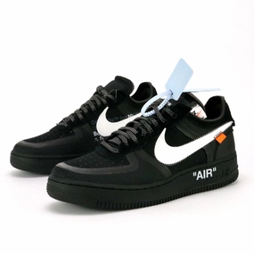 OFF-WHITE x Nike The Ten: Air Force 1 Low Black White Cone Black Asics Trail Running Shoes For Hiking