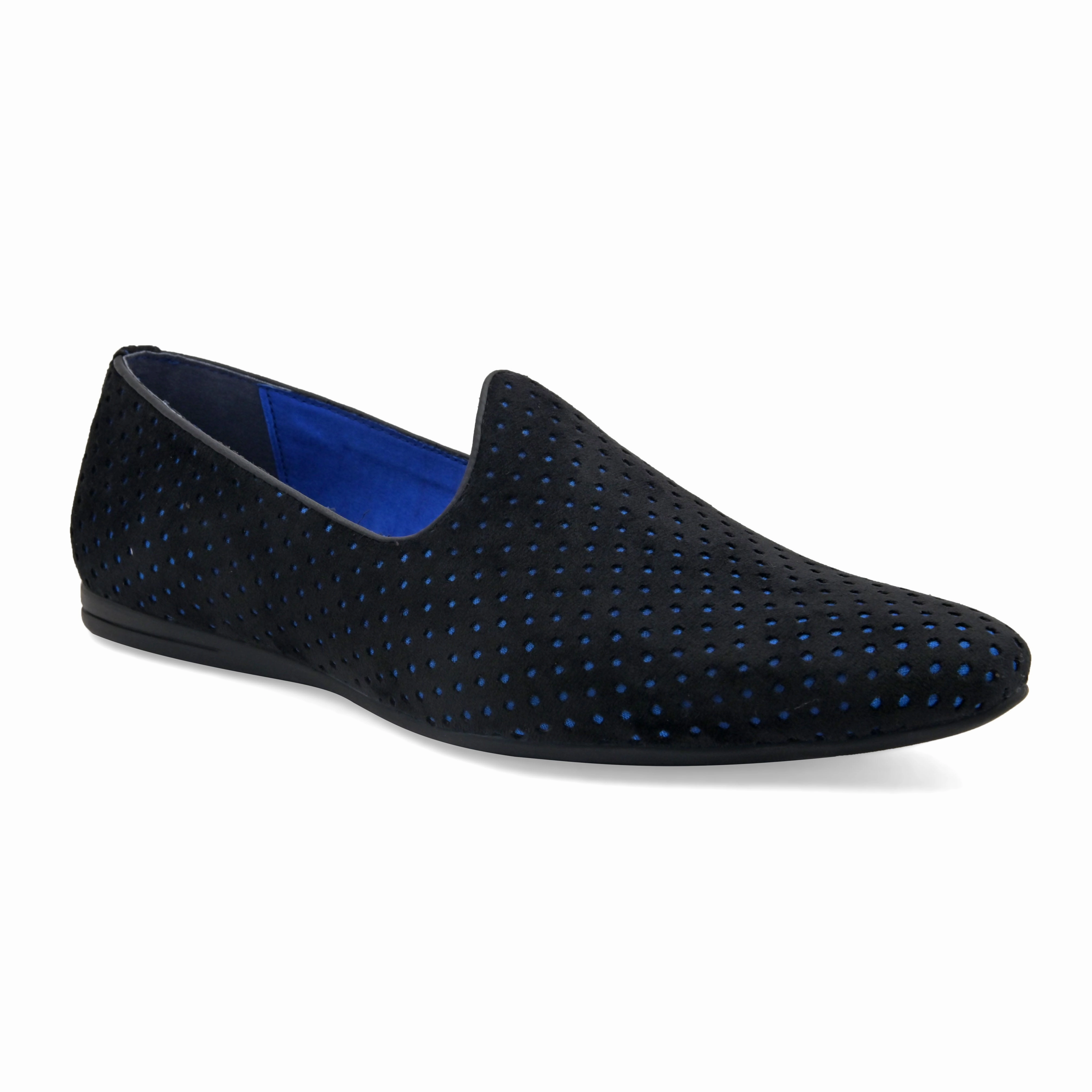 Ophelia Black-Blue Loafers Steve Madden Lando Leather Loafers