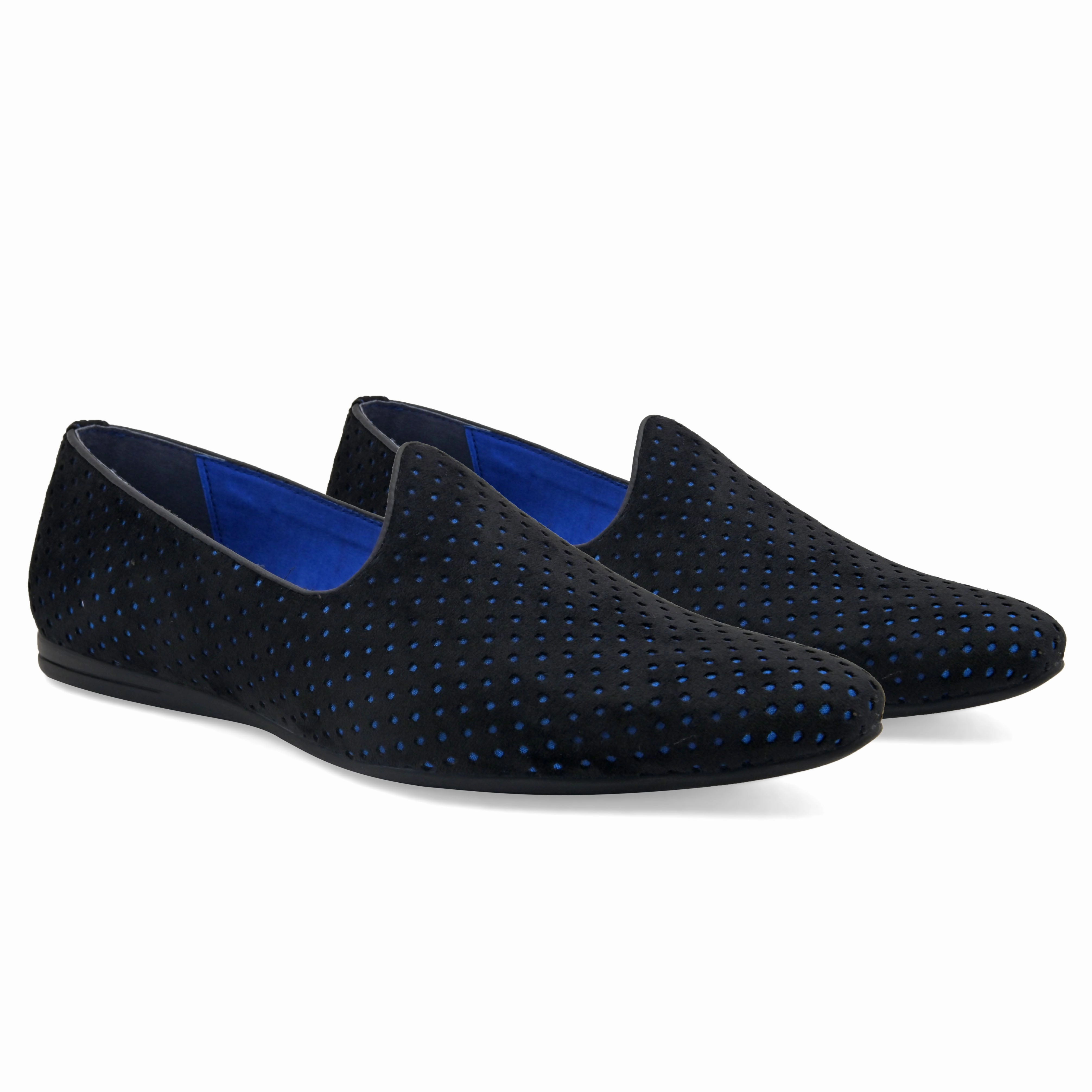 Ophelia Black-Blue Loafers Loafers And Socks