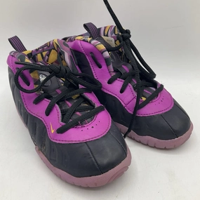 Size 8: Nike Black/Purple Lace-Up Sneakers Asics Shoes Safety