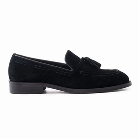 Loafers Crocs OURTHREE Lewis Suede Leather Loafers Men - BLK
