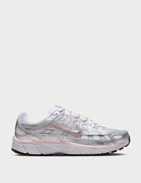 Sneakers Shoes Asics P-6000 Shoes - White/Metallic Silver/Elemental Pink