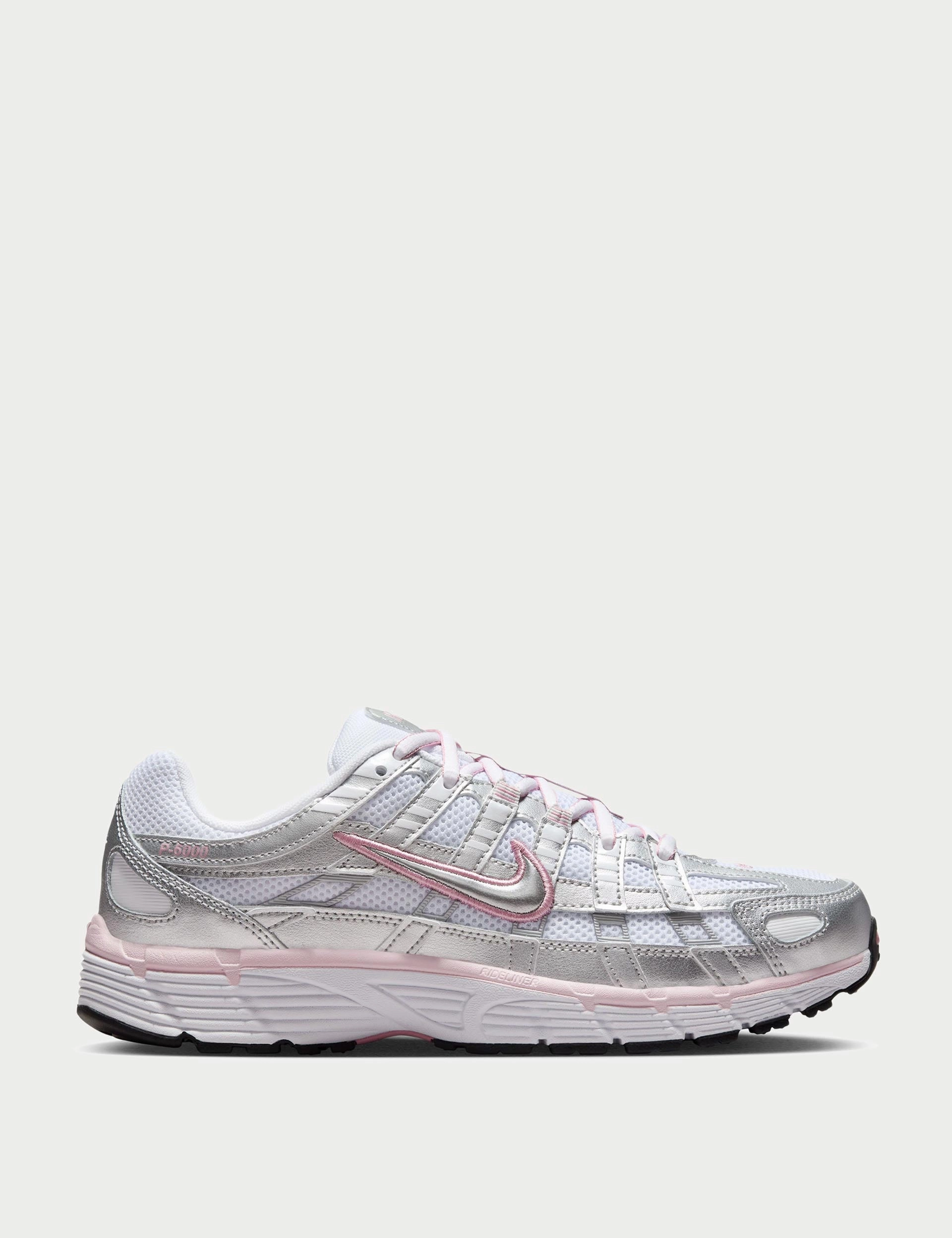 P-6000 Shoes - White/Metallic Silver/Elemental Pink Asics Gel-fit Sana 3 Cross-trainer Shoe