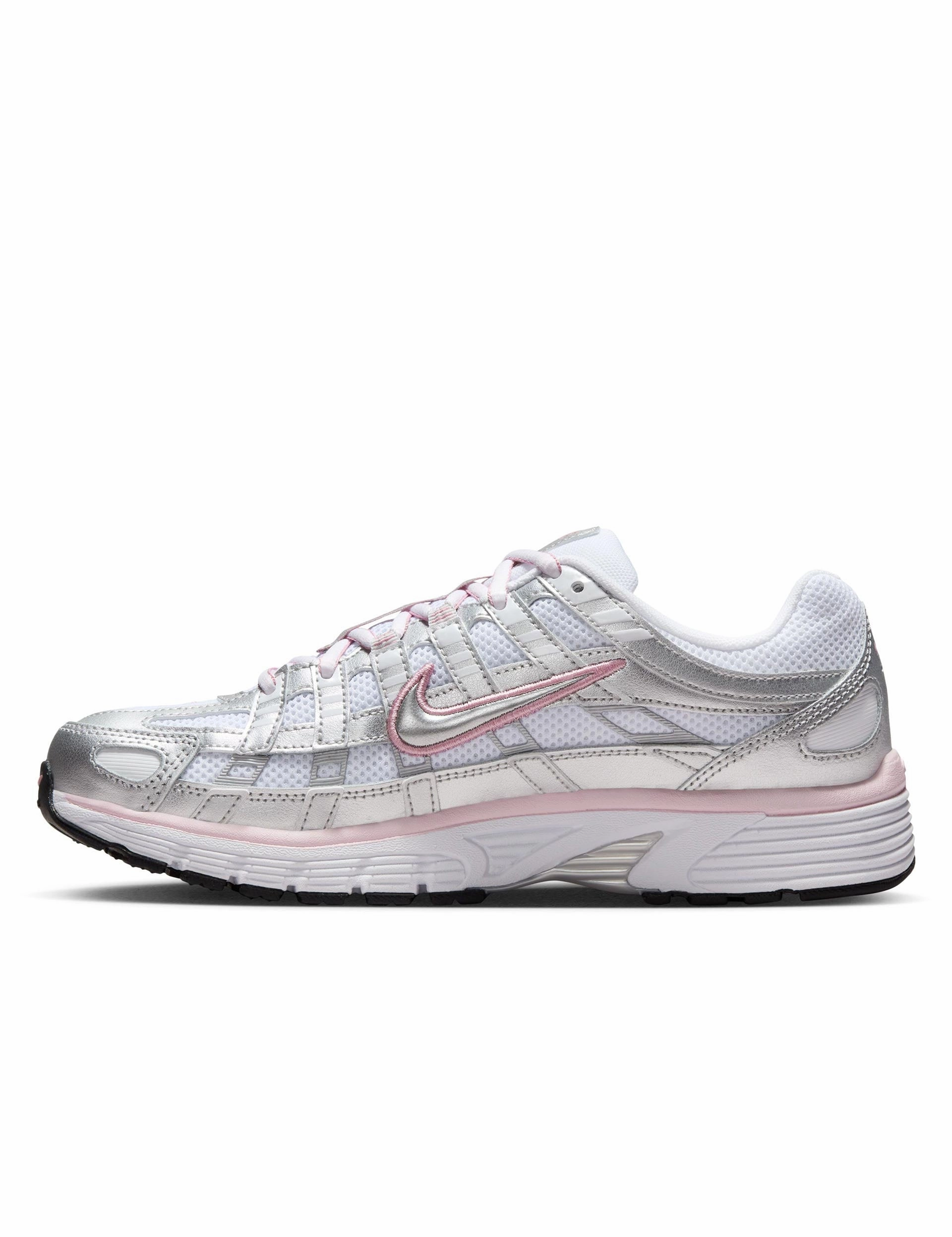 Asics Gel-nimbus 26 Trail Running Shoes P-6000 Shoes - White/Metallic Silver/Elemental Pink