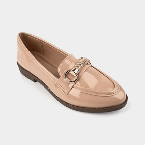 Teens Girls Loafers OS-13-BEIGE Lined Vs Unlined Loafers