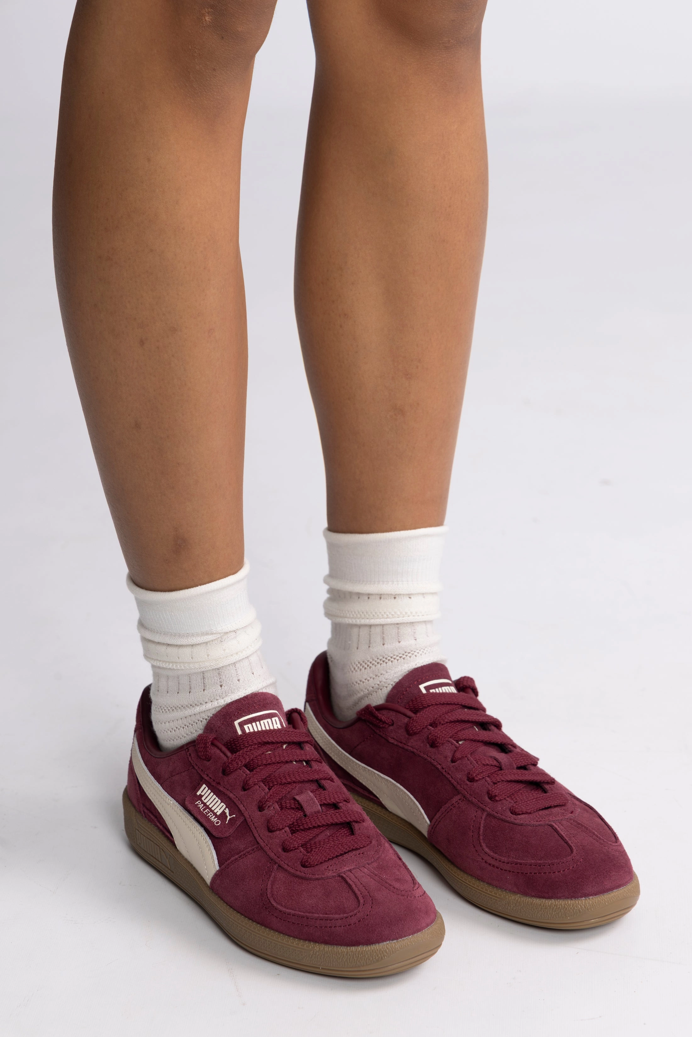 Asics Mid Top Volleyball Shoes Palermo - Red