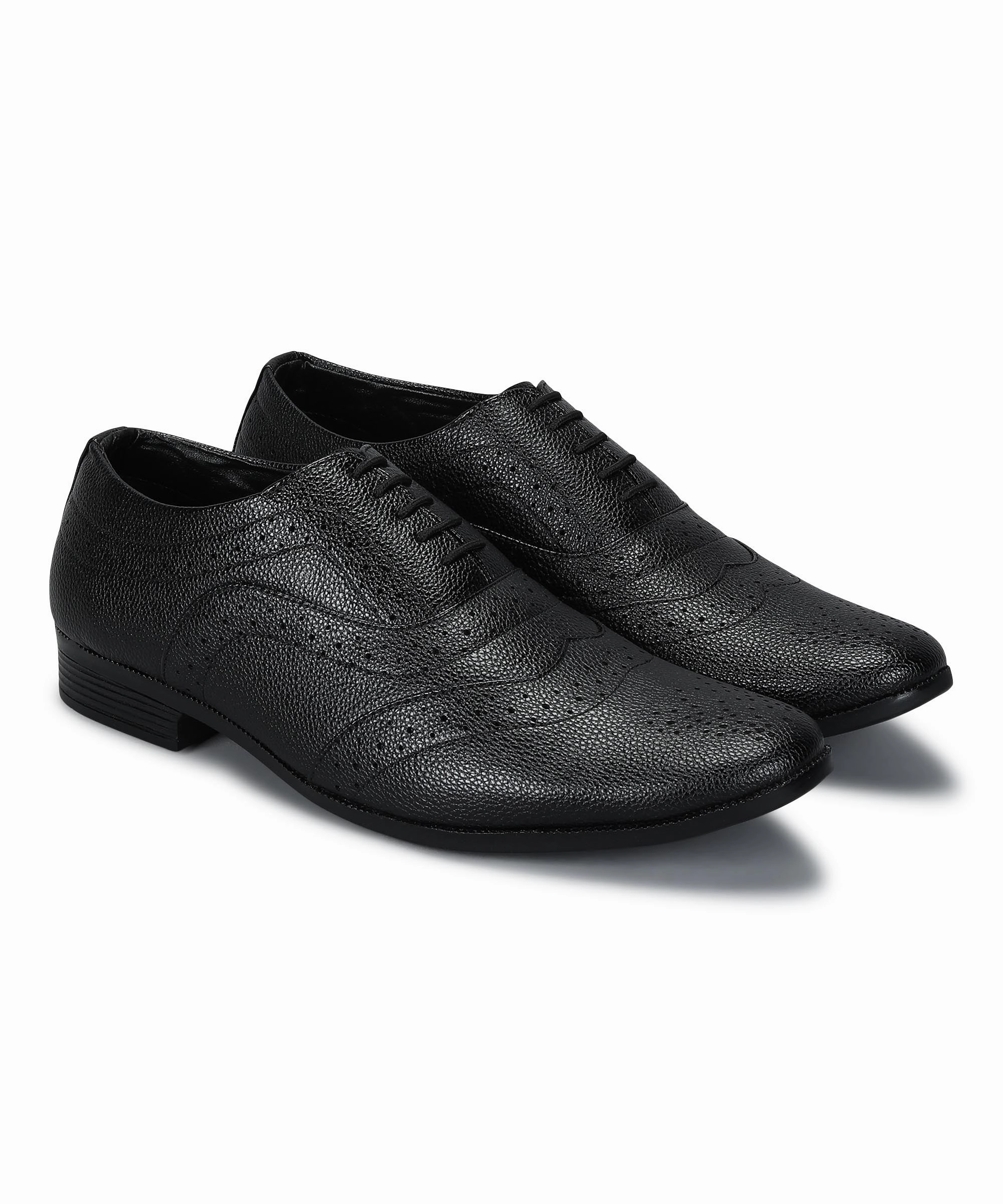 Flat Shoes With Sole Paragon Men's Black Formal Shoes| Trendy, Durable & Sturdy for Outdoor Wear