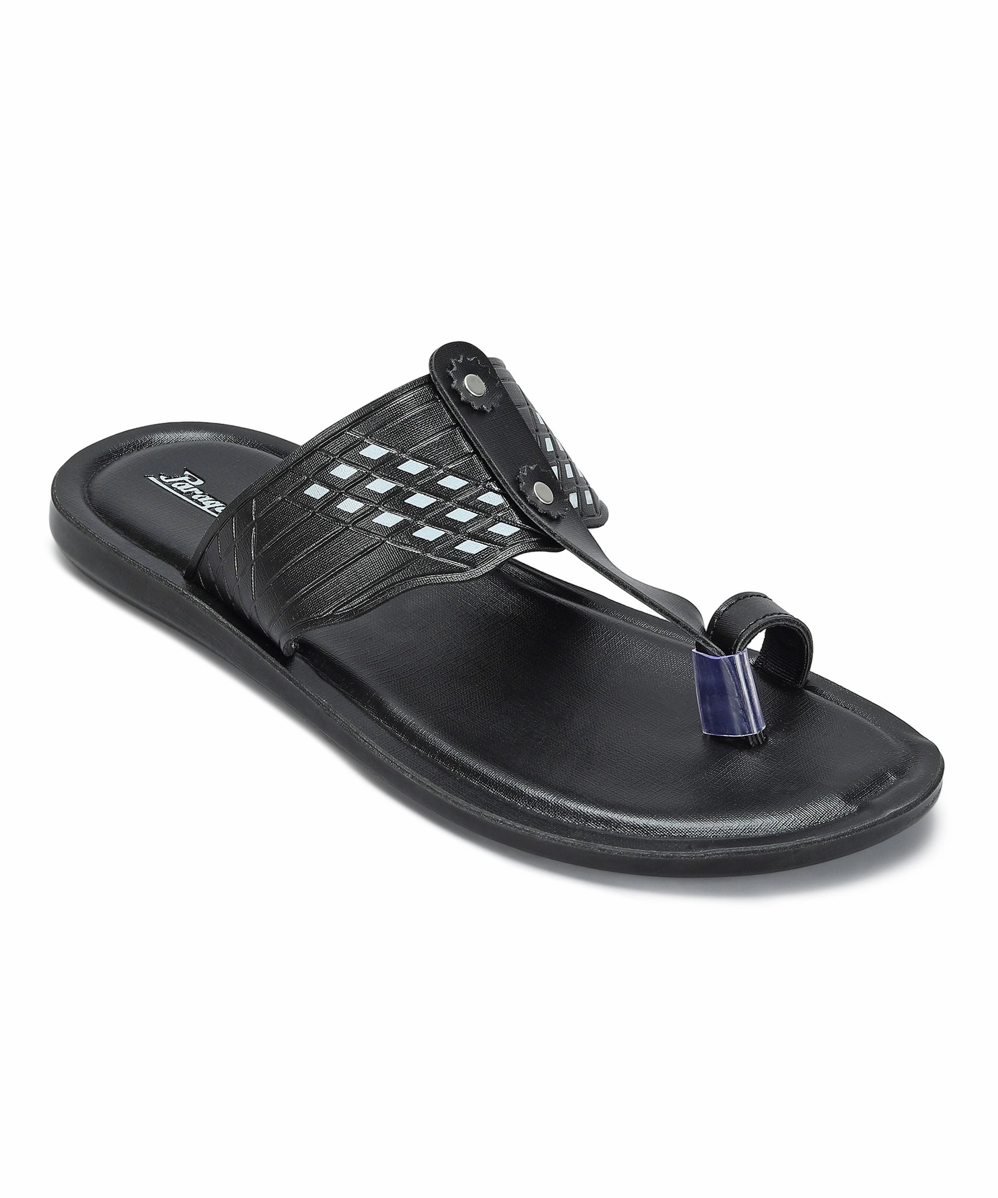 Sandals Dunns River Reviews Paragon Men's Slip-on Black Sandals for Men | Comfortable Sole & Durable
