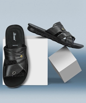 Paragon Men's Slip-on Brown Sandals for Men | Comfortable Sole & Durable Sandals Halcyon Resort St Lucia