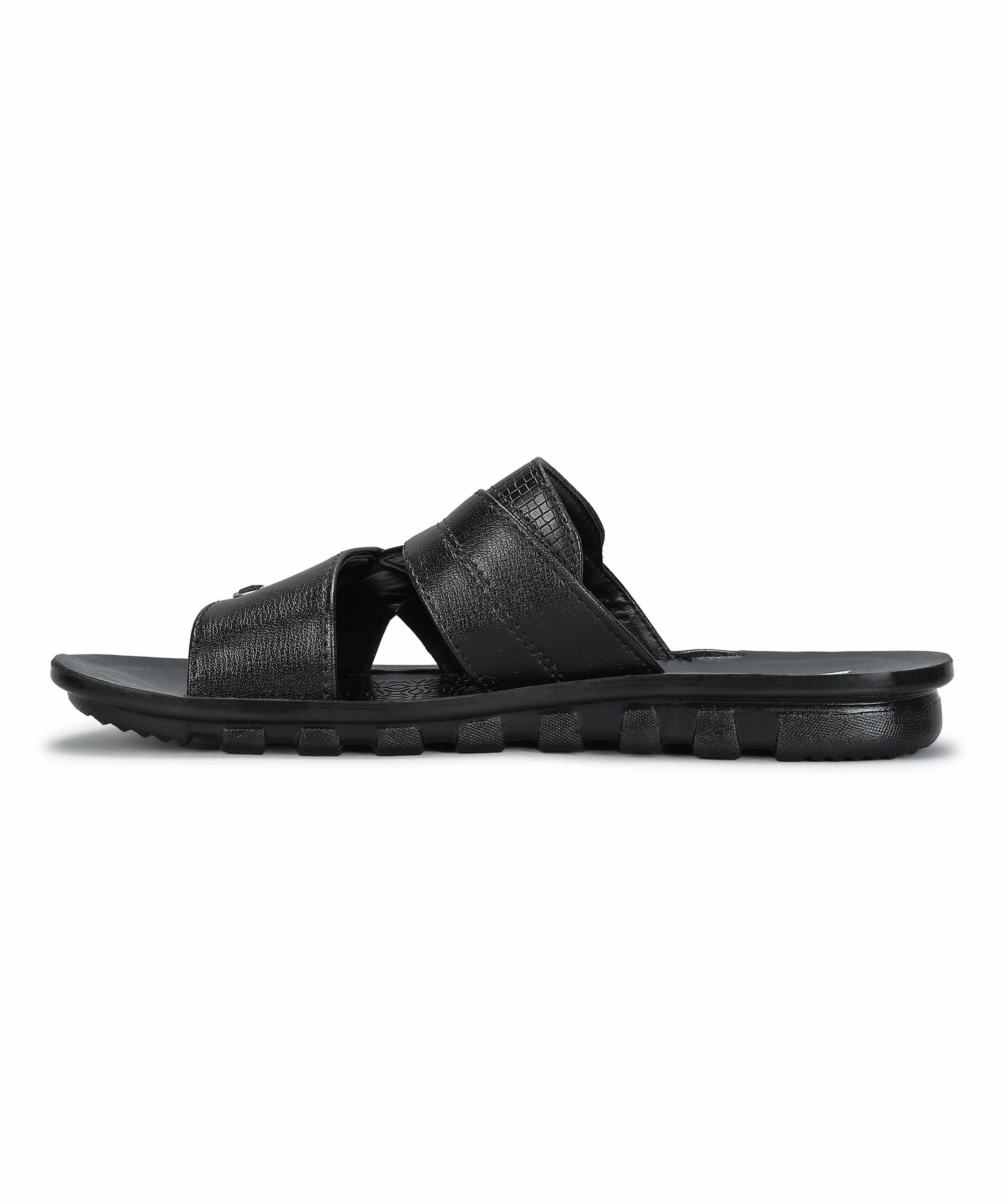 High Heel Slide Sandals Paragon Men's Slip-on Brown Sandals for Men | Comfortable Sole & Durable