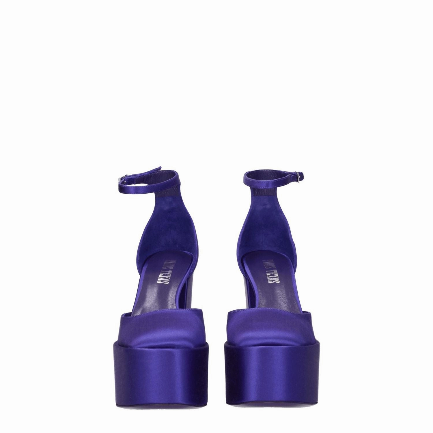 Paris Texas Purple Satin Platform Sandals Waterproof Sandals