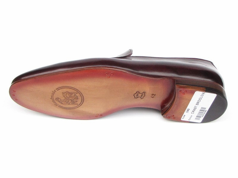 Moschino Loafers Paul Parkman Tassel Black & Purple Loafers