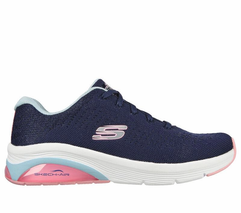 Skechers Womens Skech-Air Extreme 2.0 - Classic Vibe Shoes Navy/Light Blue Shoes Feet