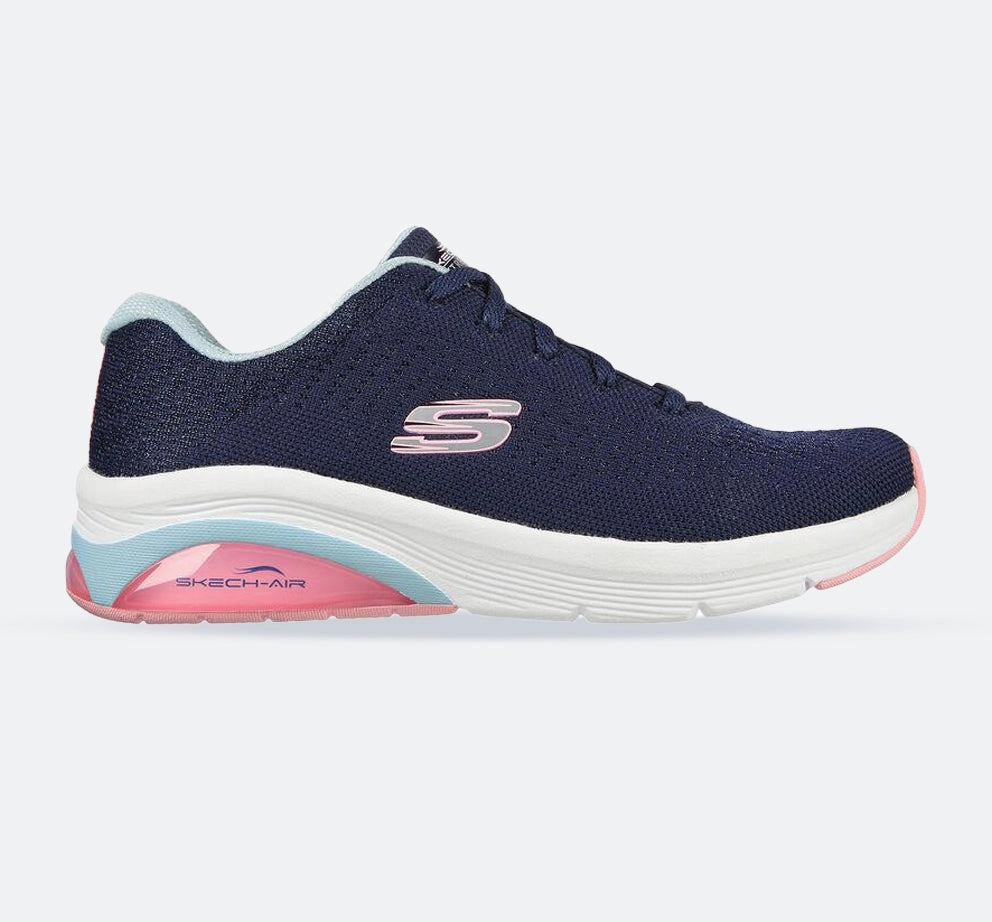Skechers Womens Skech-Air Extreme 2.0 - Classic Vibe Shoes Navy/Light Blue Pesaro Shoes Flats