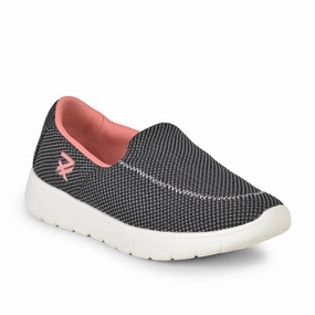 Leap7x Non Lacing Sports Shoes For Ladies (Black) OLIVIA By Liberty Best Casual Friday Shoes