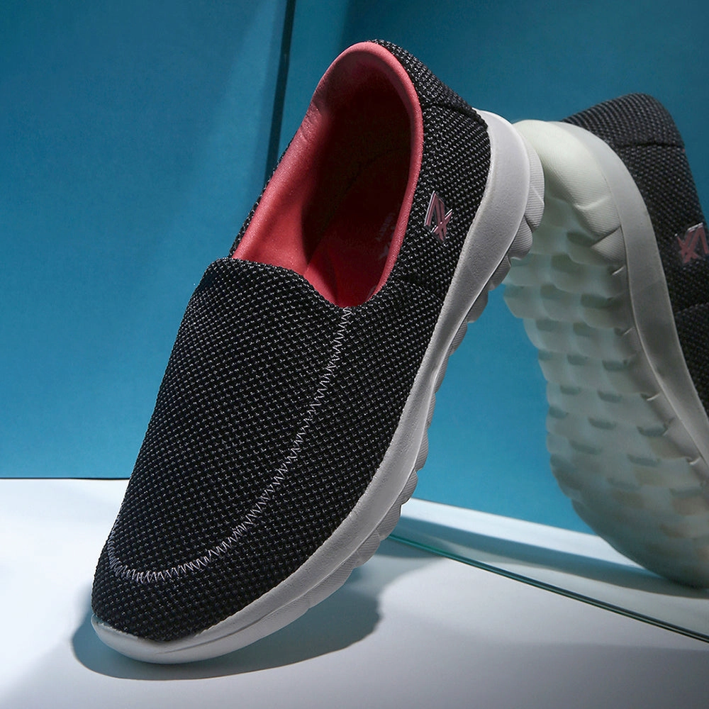 Casual Dress Shoes Leap7x Non Lacing Sports Shoes For Ladies (Black) OLIVIA By Liberty