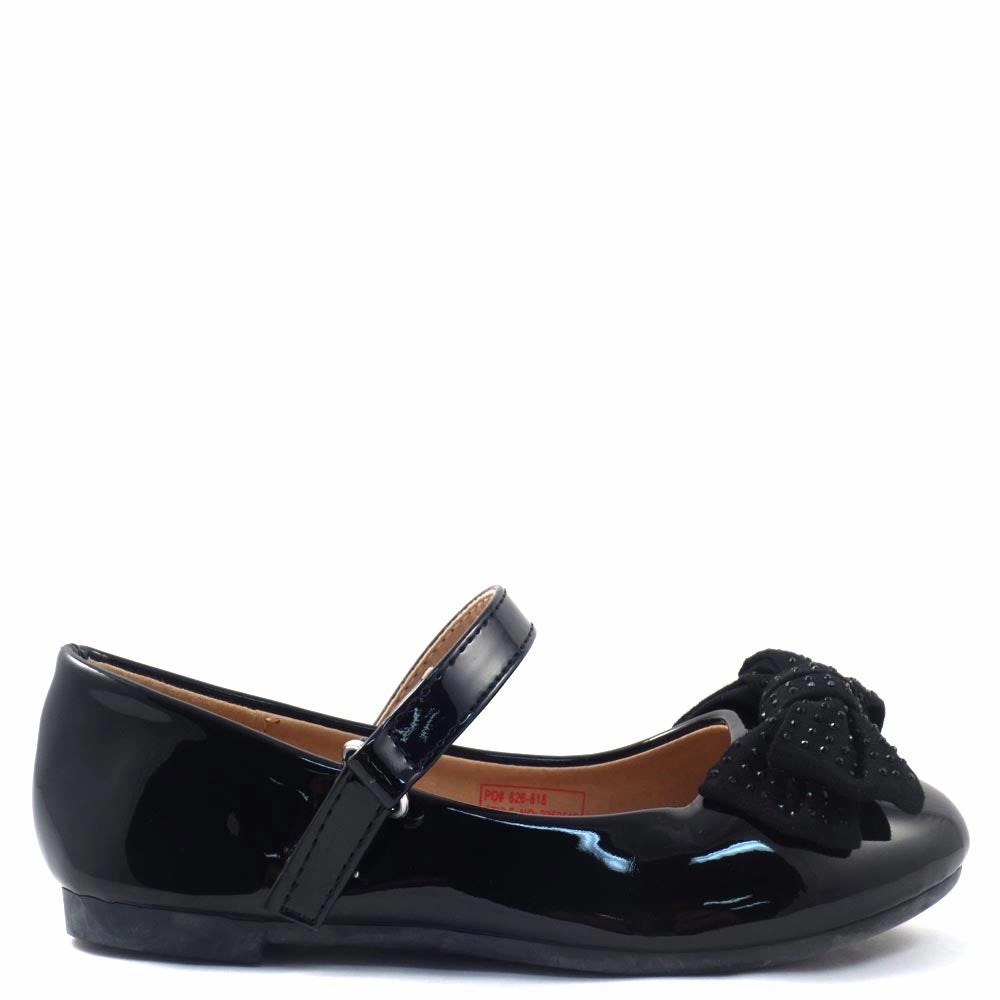 Toddler - Youth Girls Big Bow Detail Strap Flat Shoes - 2252515 Best Gym Shoes