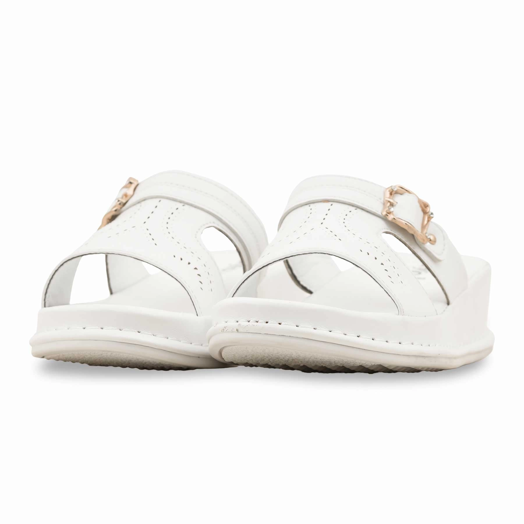 White Formal Slipper PU0495 Real Sheepskin Slippers