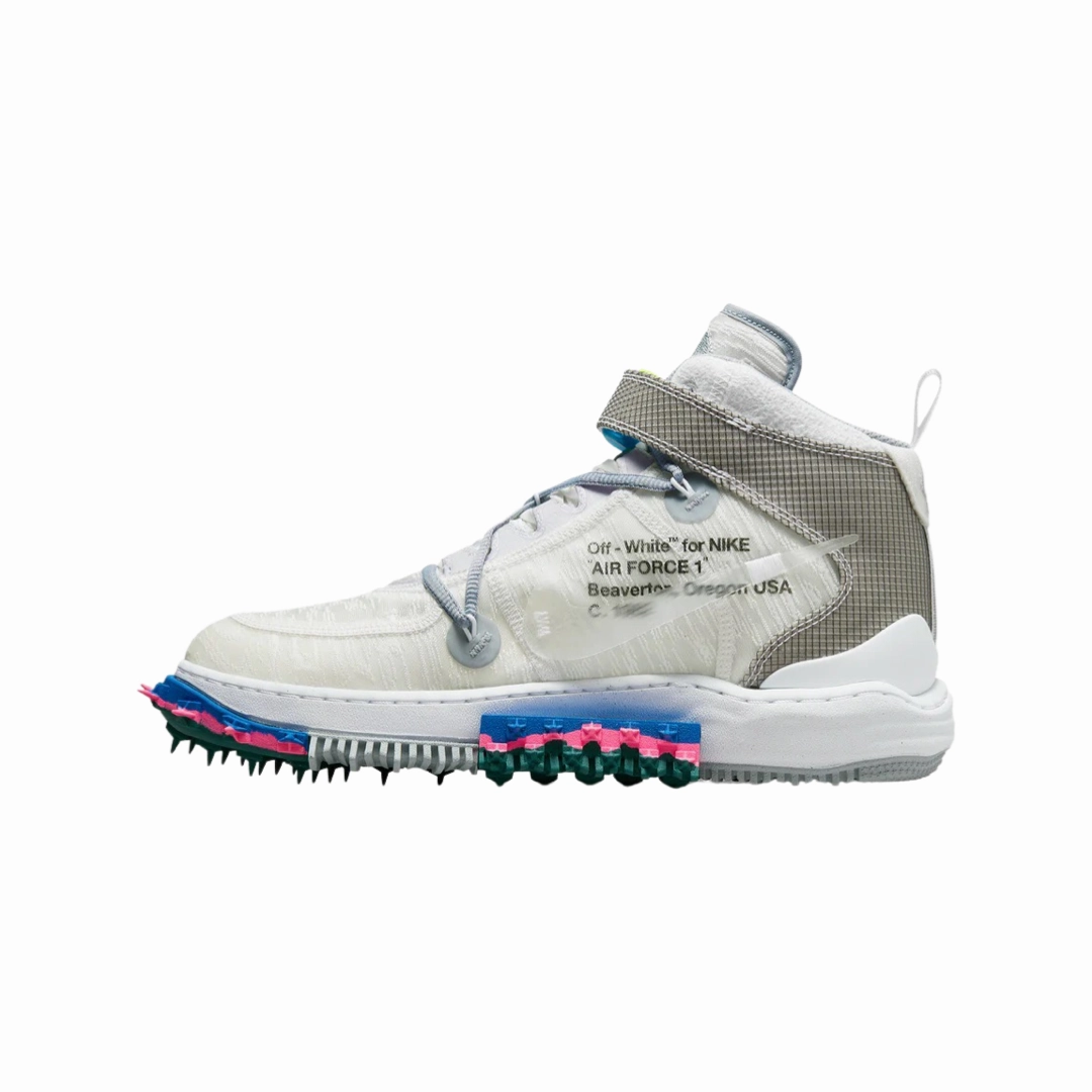 Best Asics Shoe For Flat Feet Off White x Nike AF1 Mid Track White Clear Black