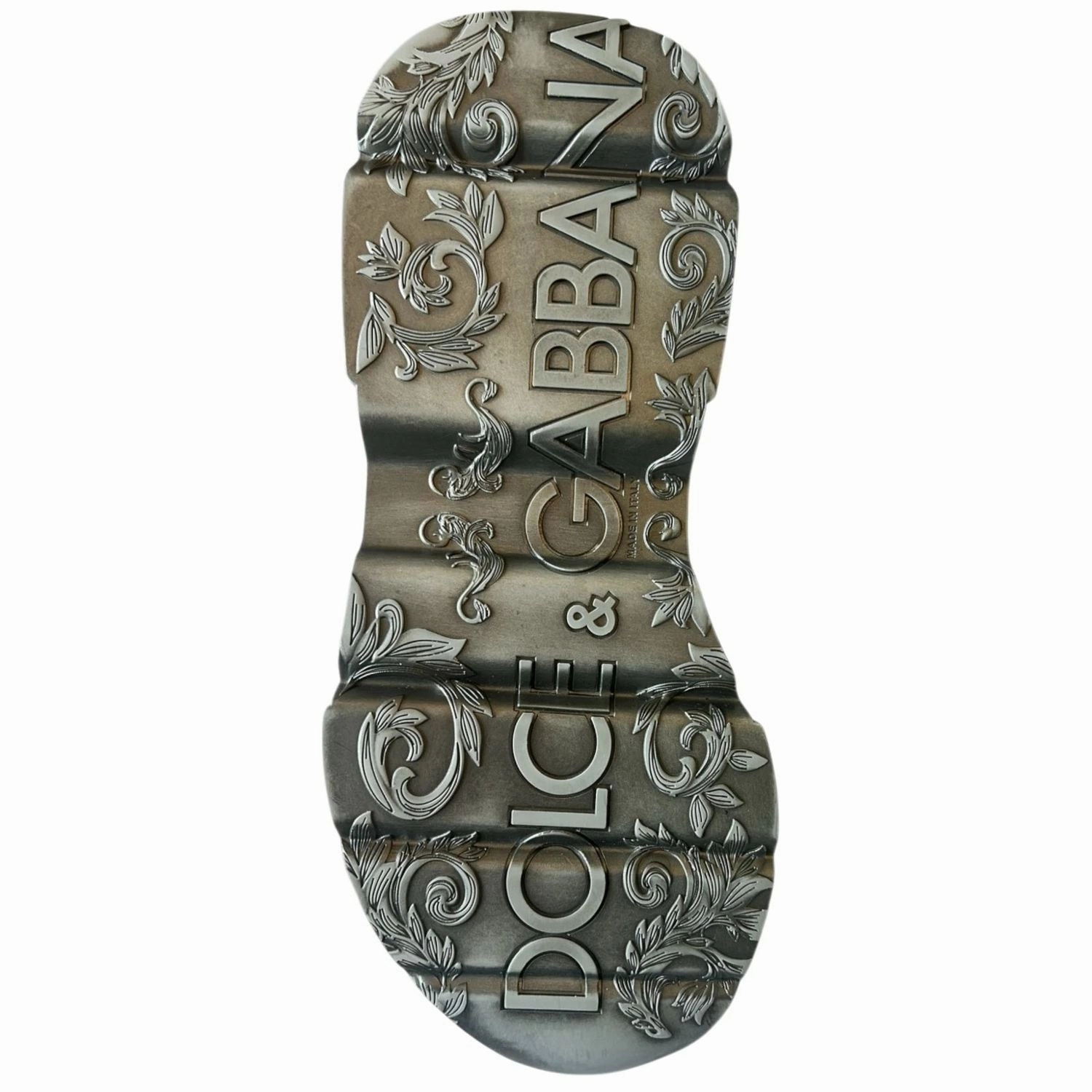 Slip Resistant Steel Toe Sneakers Dolce & Gabbana White Silver DAYMASTER Leather Sneakers Shoes