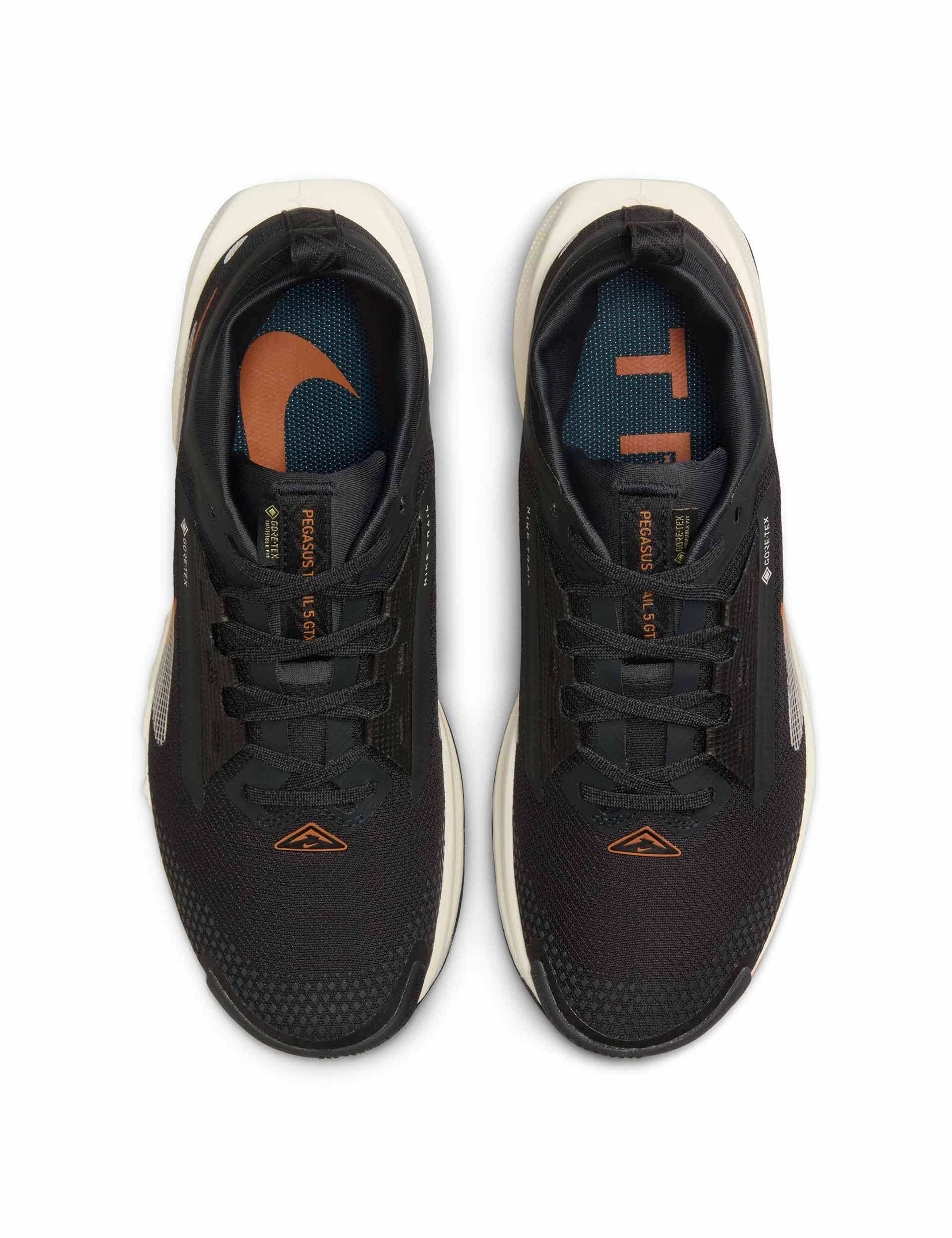 Pegasus Trail 5 Gore-Tex Shoes - Off Noir/Pale Ivory/Black/Monarch Asics Running Shoes Size 10.5