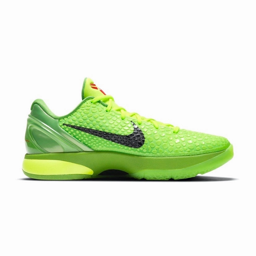 Kobe 6 Protro Grinch Apple Green Black Volt Crimson Asics Support Shoes Overpronation