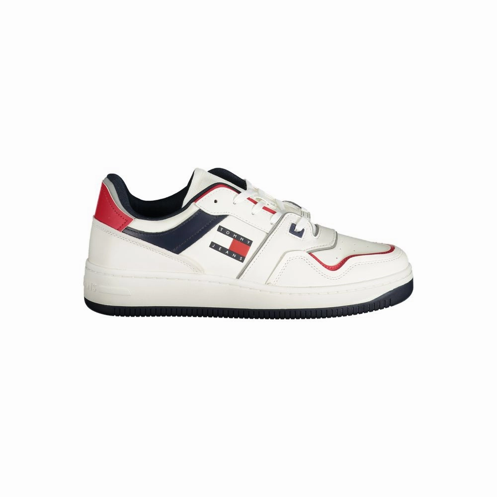 Sneakers Slip On Tommy Hilfiger White Leather Men Sneaker