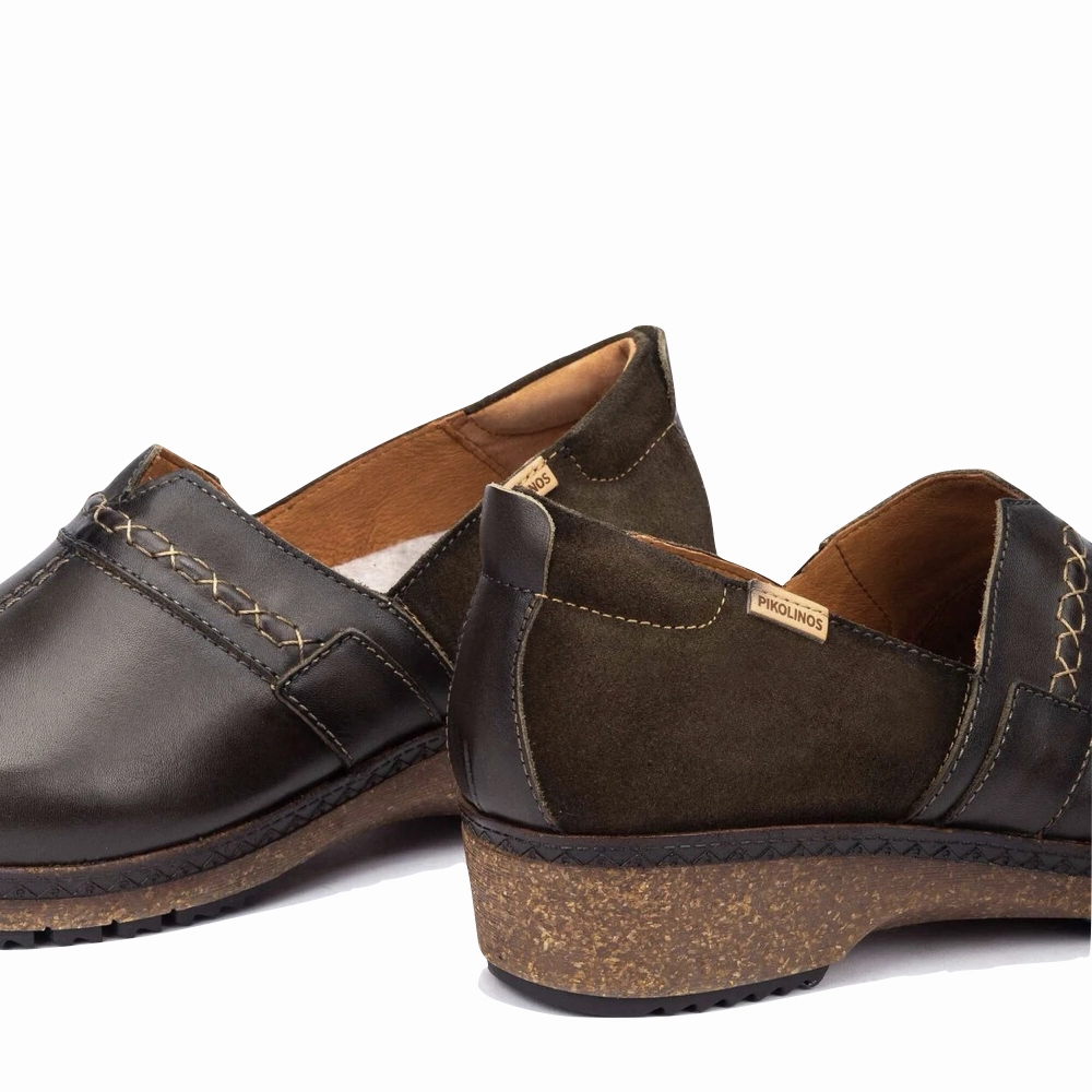 Flat Shoes For Skirts Pikolinos Women's Granada Clog in Seamoss