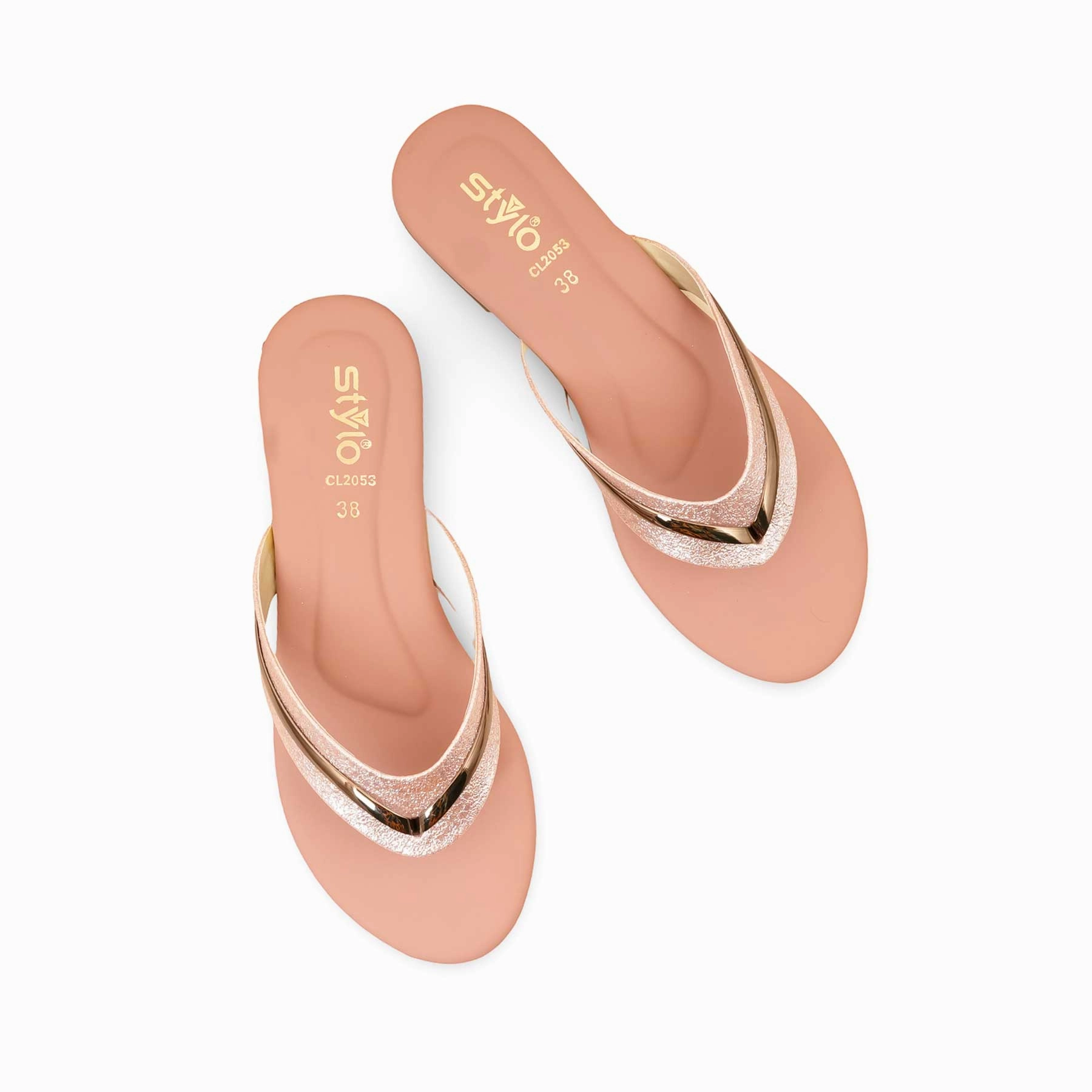 Calf Pain After Wearing Flat Shoes Pink Casual Chappal CL2053