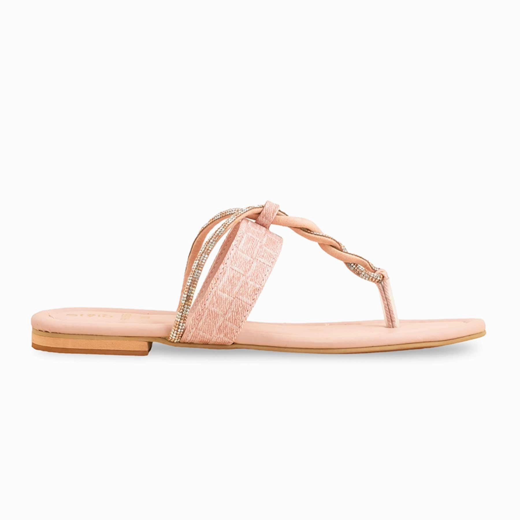 Fabulous Flat Shoes Pink Formal Chappal For Women FR0555