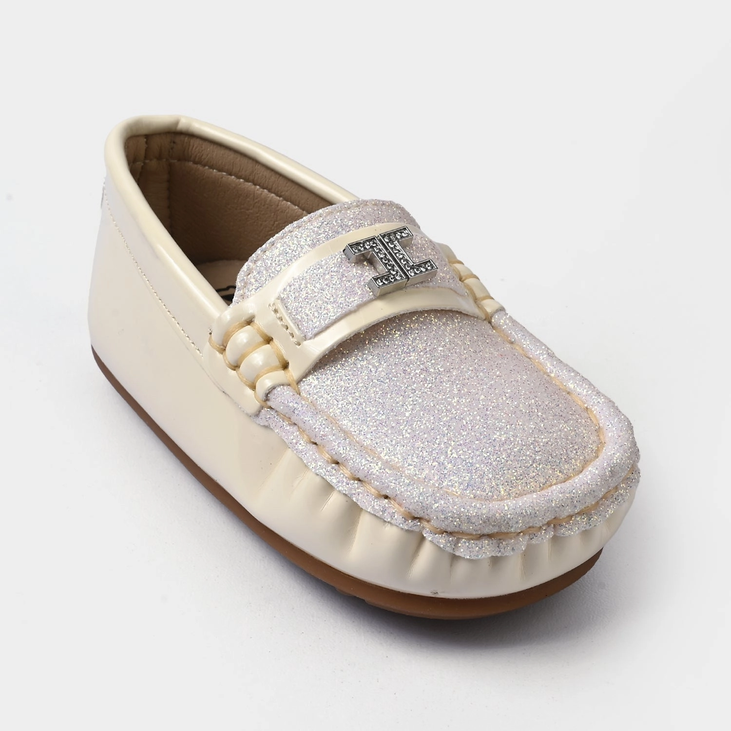 Girls Loafer H502-L17-BEIGE Yankee Loafers