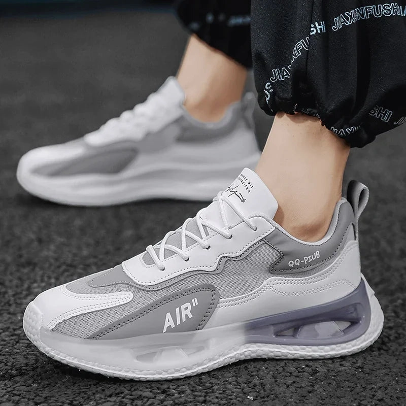 Casual Shoe Trends 2020 Leather Men's Shoes Fashion Korean Version Trendy Casual  Breathable Cushioning Sports Vulcanized  Men Shoes