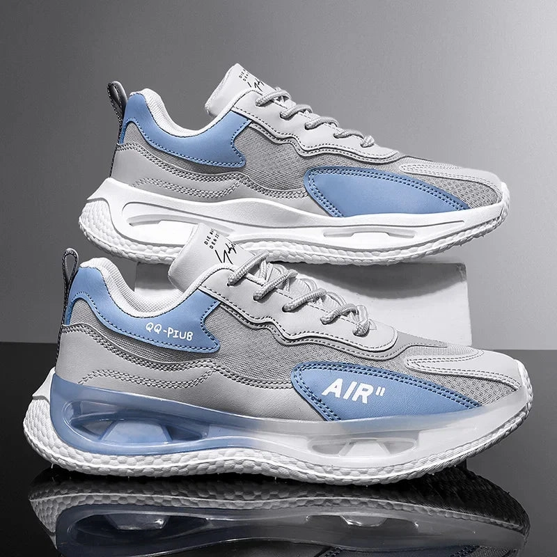 Leather Men's Shoes Fashion Korean Version Trendy Casual  Breathable Cushioning Sports Vulcanized  Men Shoes