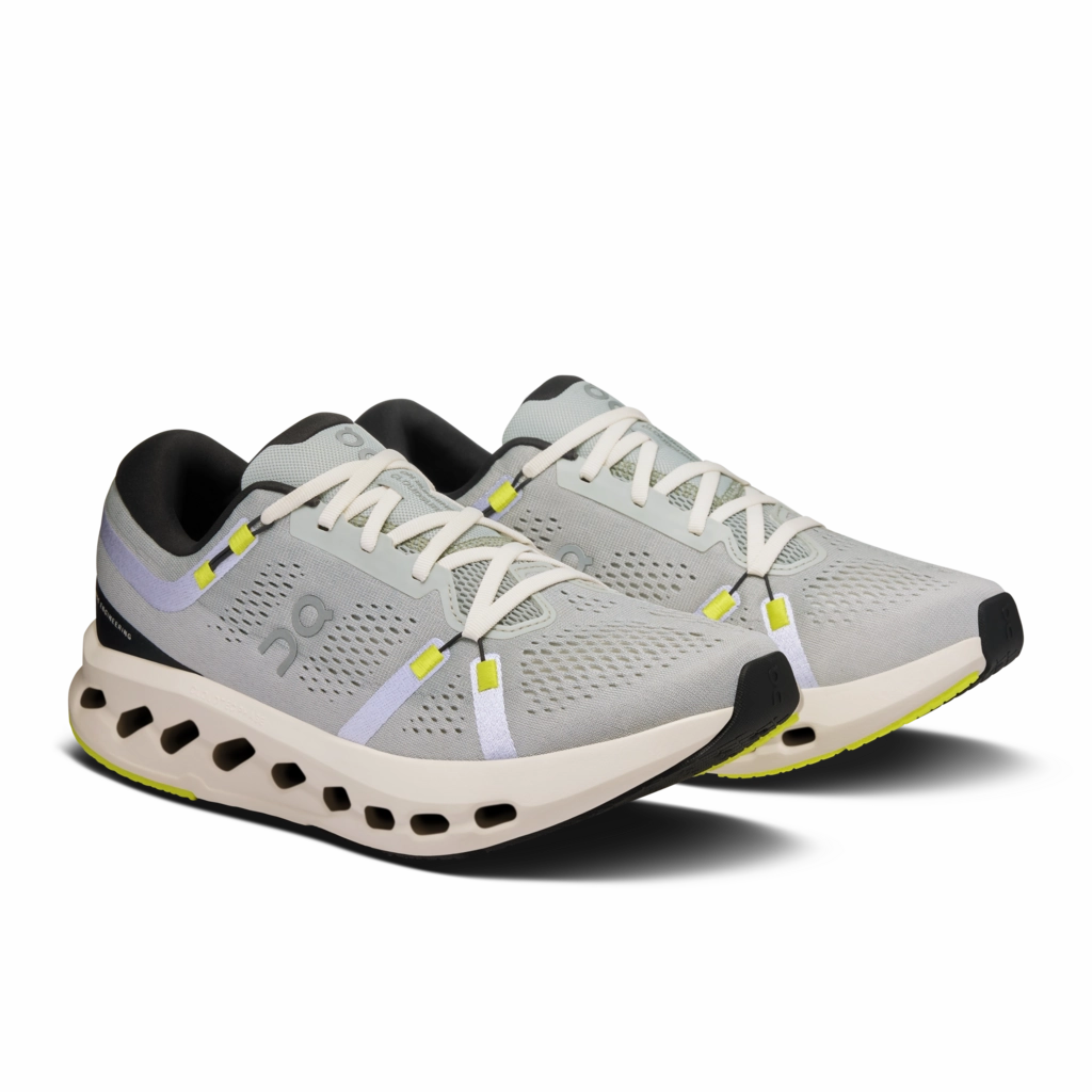 Beginner Running Shoes 'On Running' Men's Cloudsurfer 2 - Glacier / Ivory