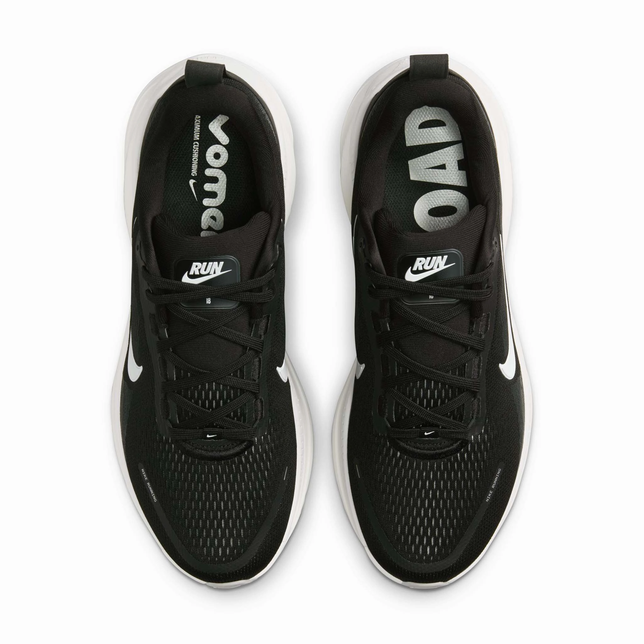 Nike | Men's Vomero 18 Road Running Shoes - Black/Summit White-Coconut Milk Asic Running Shoes Canada