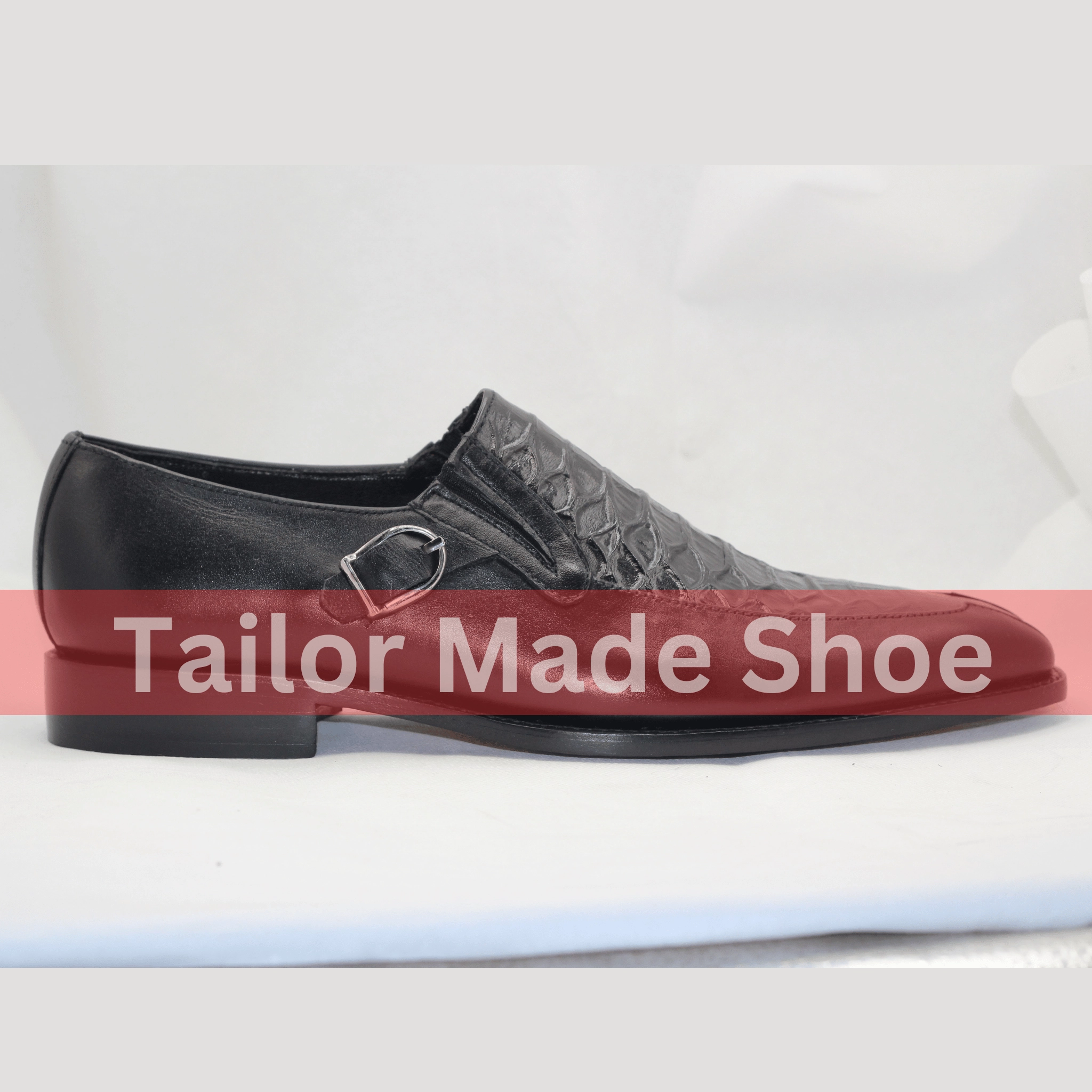 Premium Black Leather Loafers with Crocodile Texture Black Crocodile Embossed Loafers  Handcrafted Elegance Adrian Bex Loafers