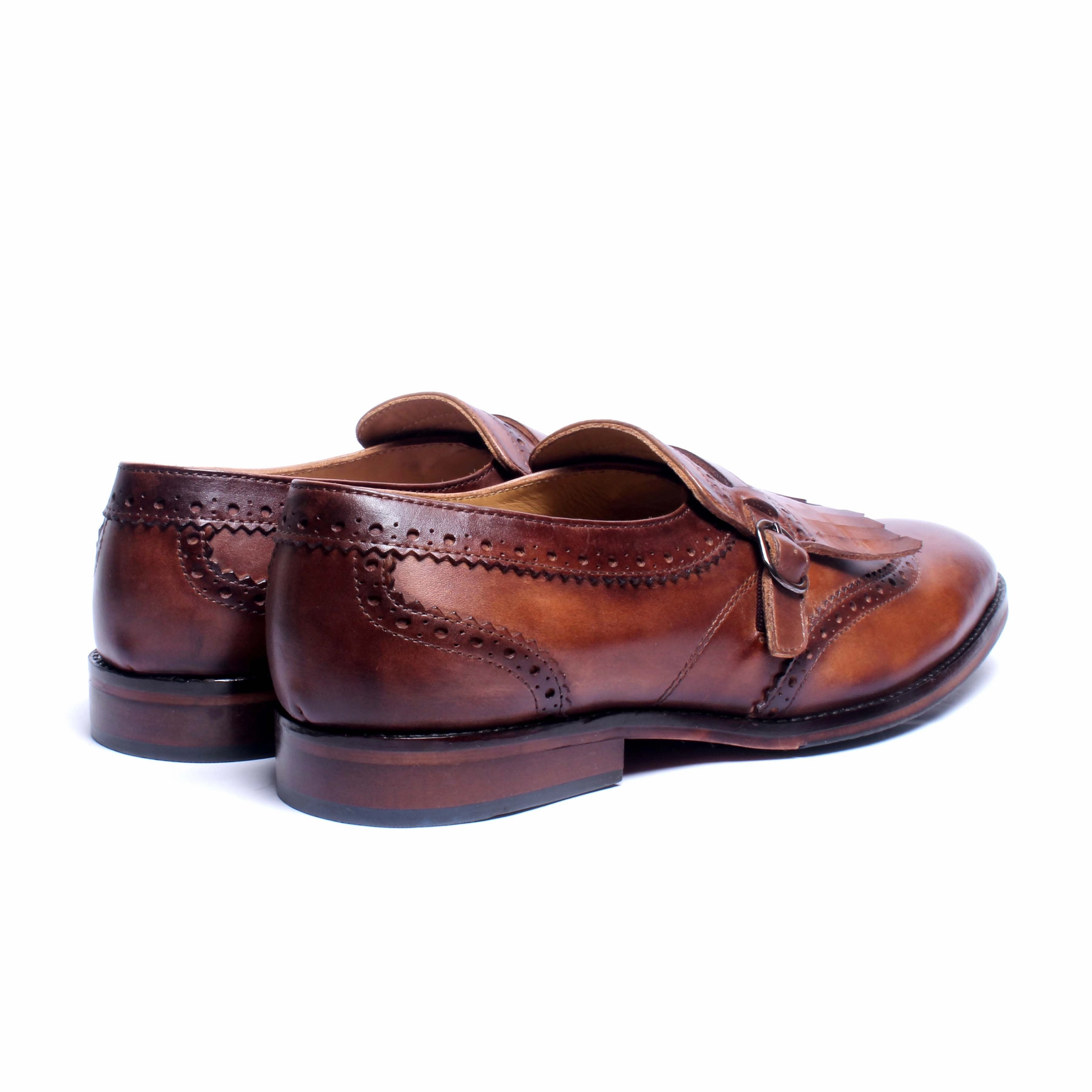 Non Slip Loafers Wingcap Monk Loafers - HP