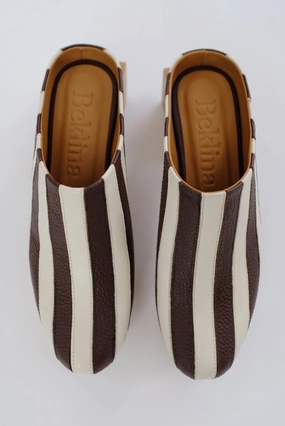 Beklina Matisse Platform Mules Off White/Castagna Celtic Slippers