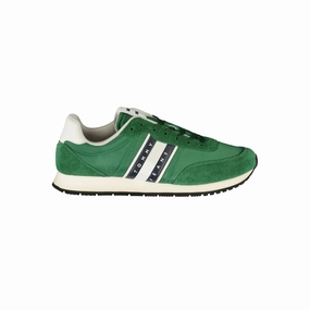 Tommy Hilfiger Green Polyester Men Sneaker Sneakers Shoes Slip On